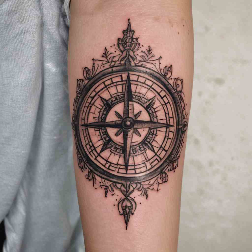 43 Alleviating Mental Health Tattoos That Rejuvenate One’s Faith In Life 22 Compass Tattoo 1
